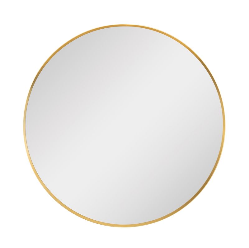 Gold Round Mirror