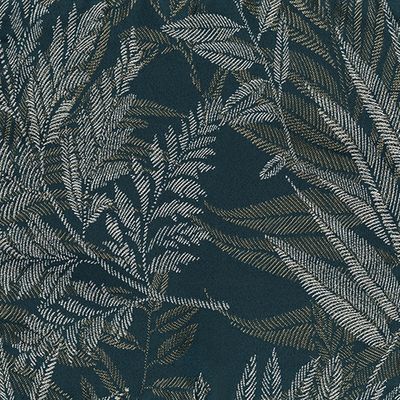 FERN FRENCH NAVY FERN CURTAIN