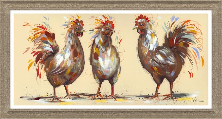 Three Hens Picture