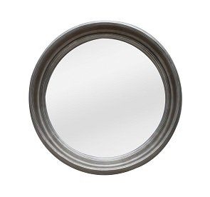 Round Silver Mirror