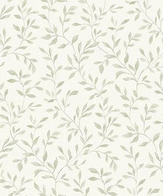 Nerine Sage Green Wallpaper