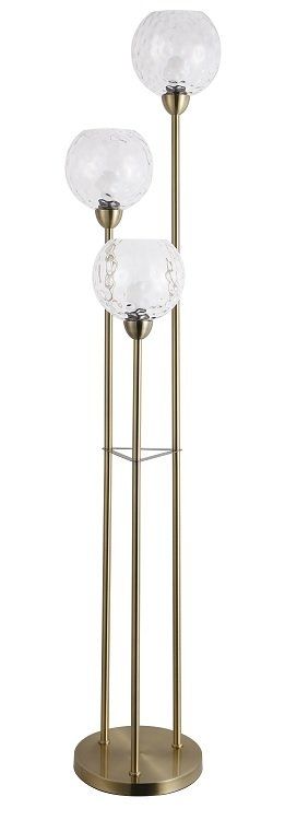Floor Lamp 3 Glass Bubbled