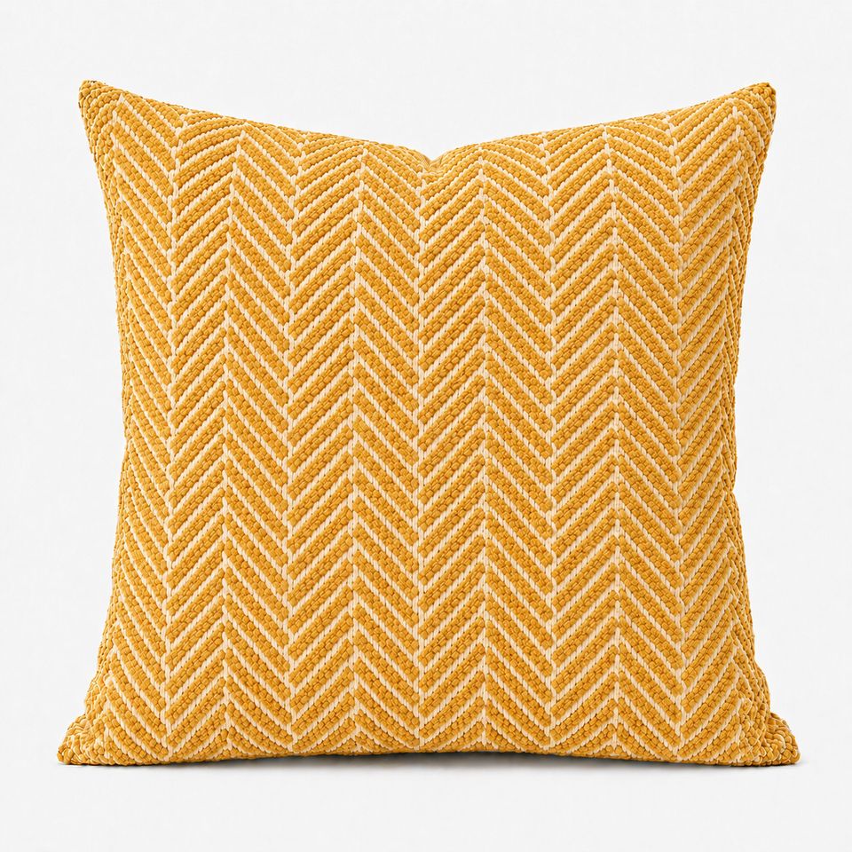 CUSHION STUDIO HERRINGBONE HONEY