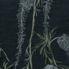 Wisteria Navy Curtain