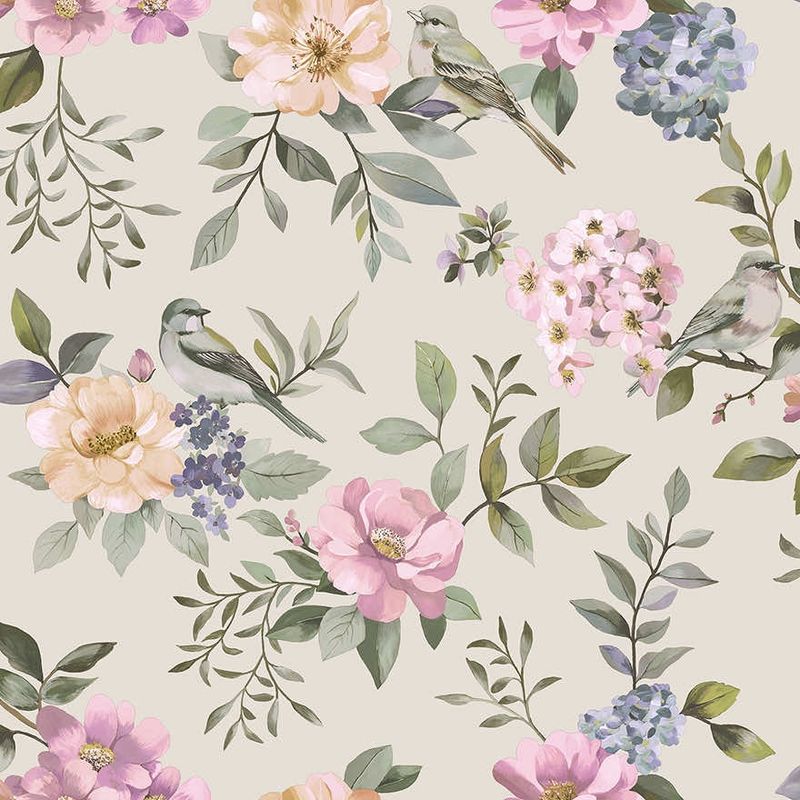 The Bird Garden Beige Multi