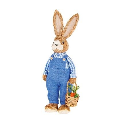 Rustic Male Rabbit with Blue Dungarees