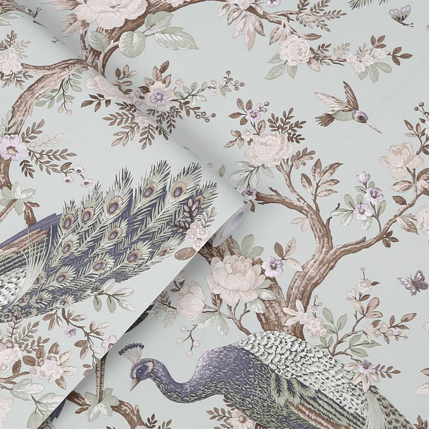 Laura Ashley Belvedere Duck Egg Wallpaper