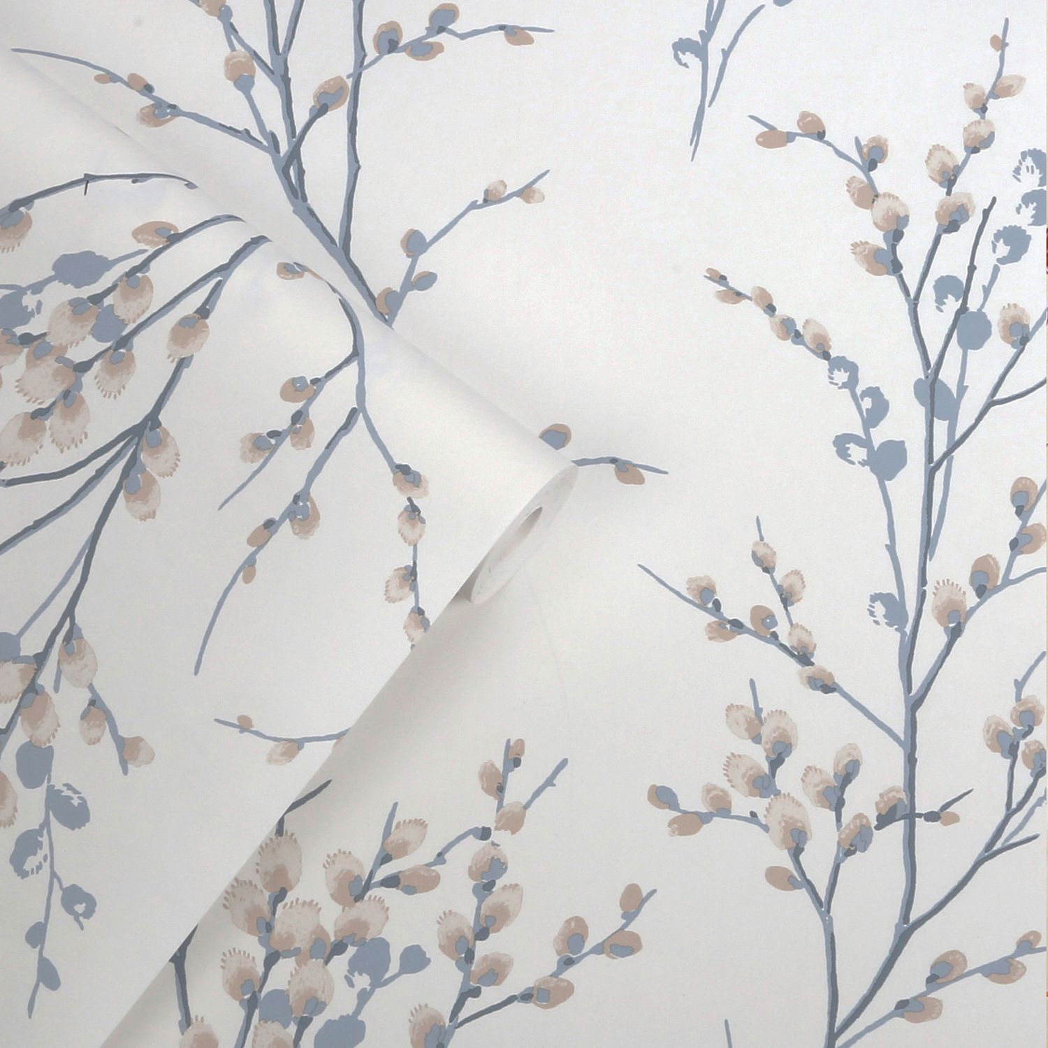 Laura Ashley Wallpaper Pussy Willow Seaspray
