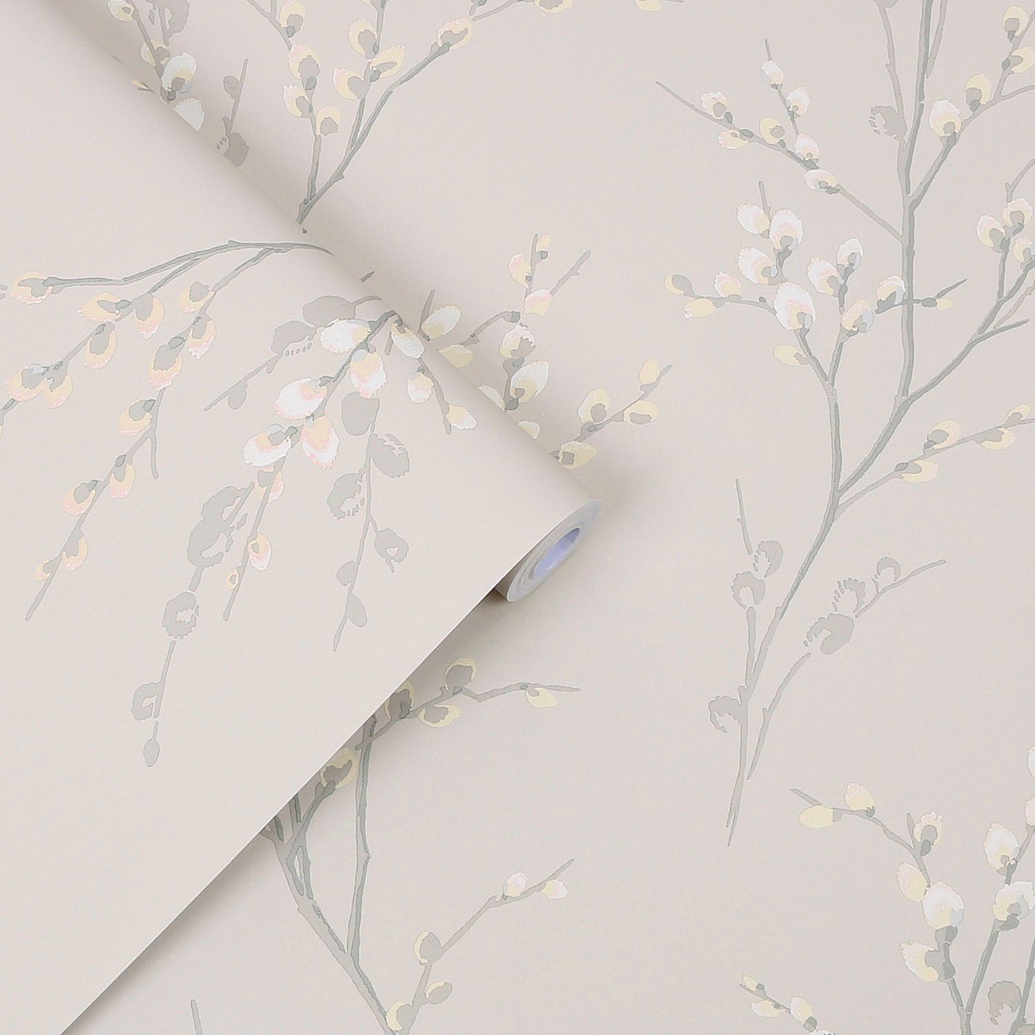 Laura Ashley Wallpaper Pussy Willow Dove Grey