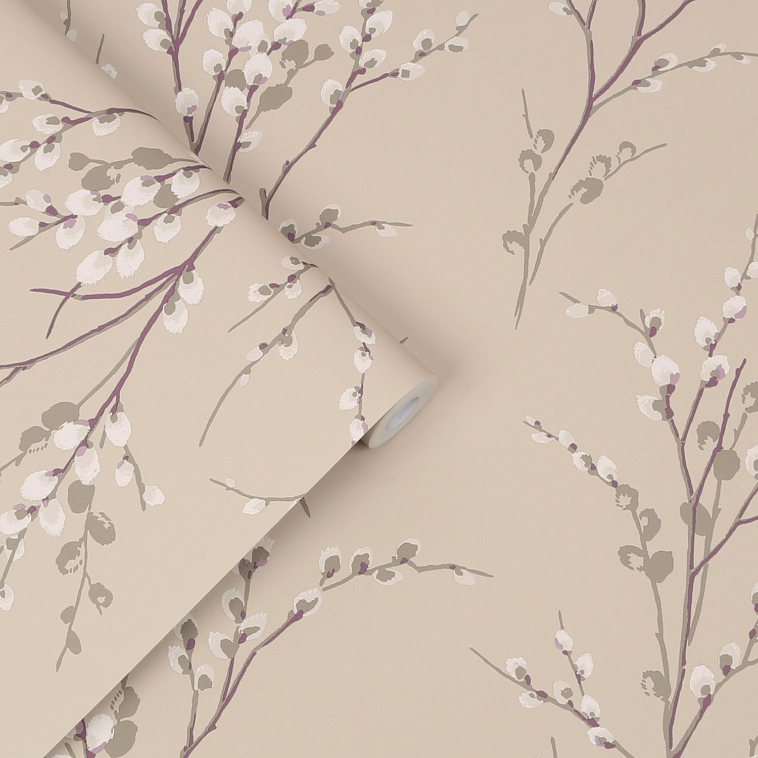 Laura Ashley Wallpaper Pussy Willow Natural