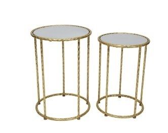 Round Glass Side Tables
