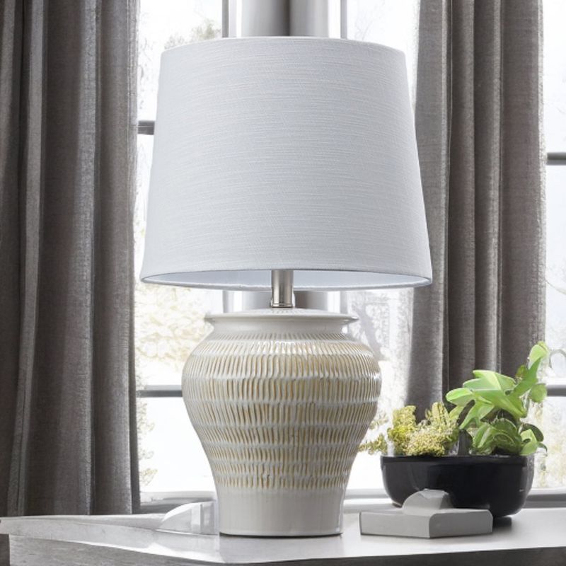 Curved Ceramic Table Lamp