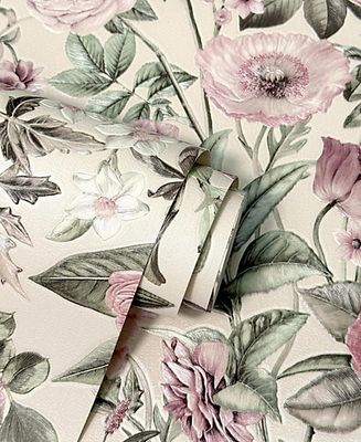 Florian Floral Wallpaper
