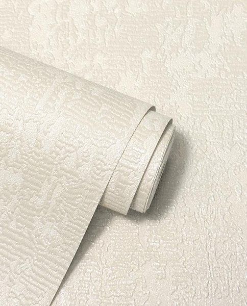 Florian Plain Cream Wallpaper