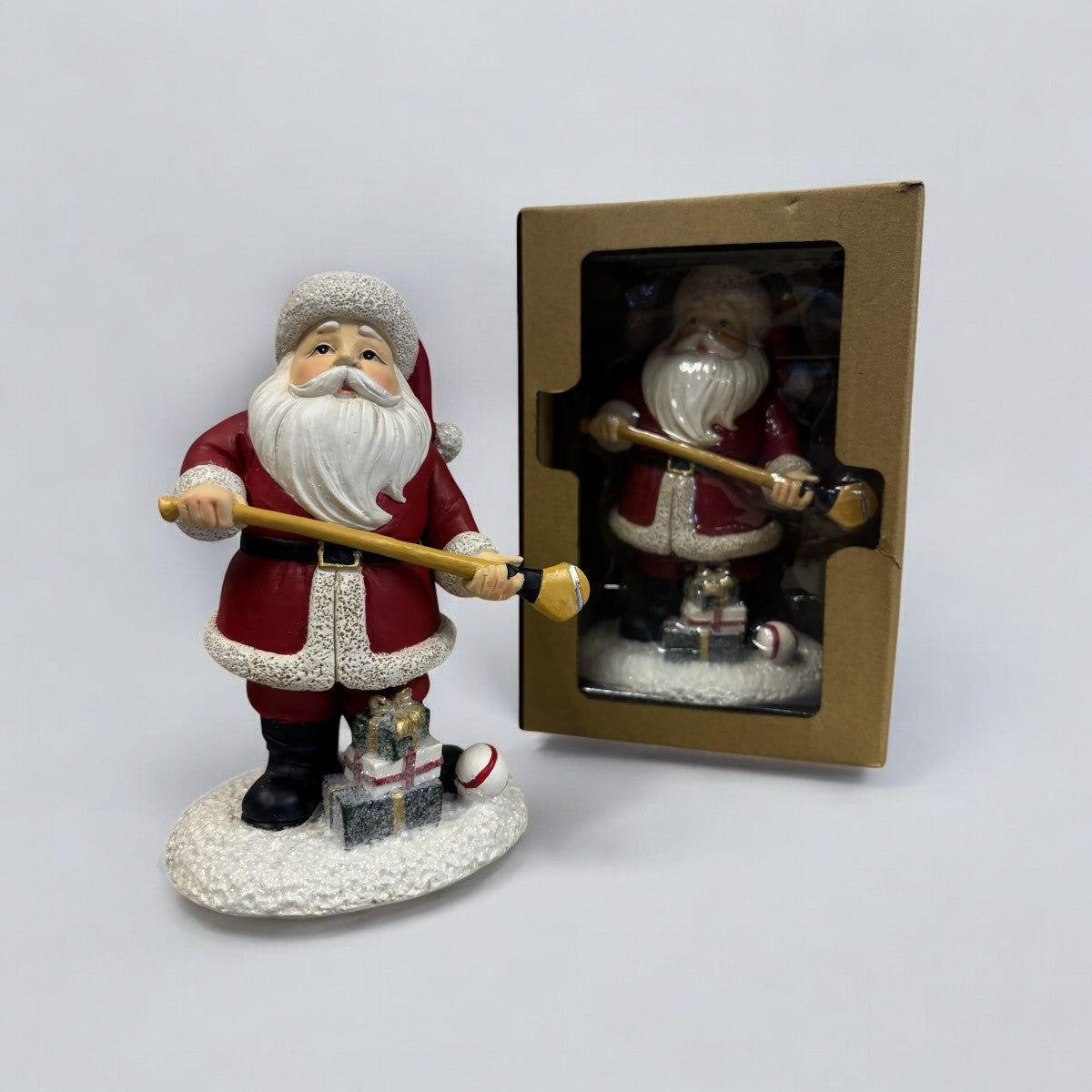 Santa with hurling stick  