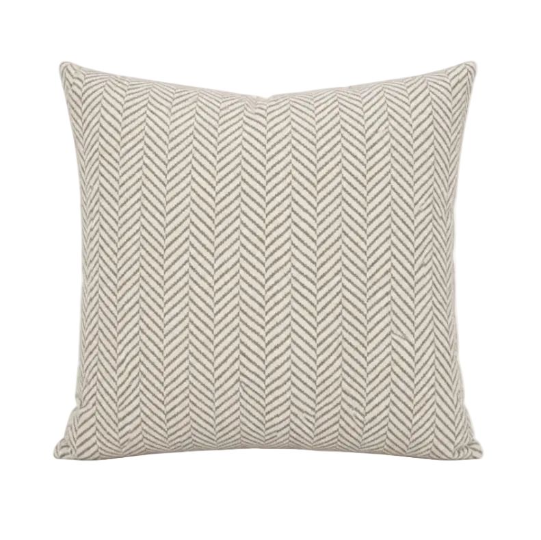 STUDIO CHEVRON TAUPE CUSHION 