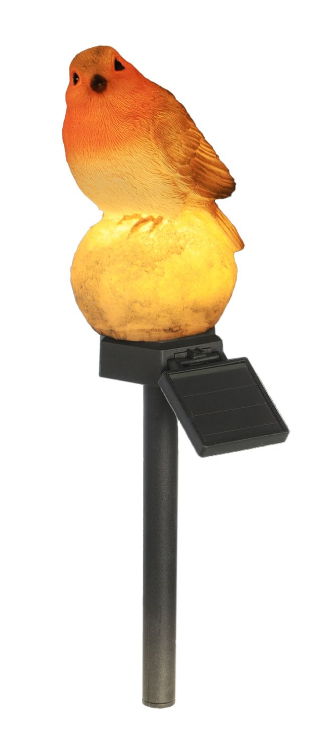 Robin On Stake Solar Light