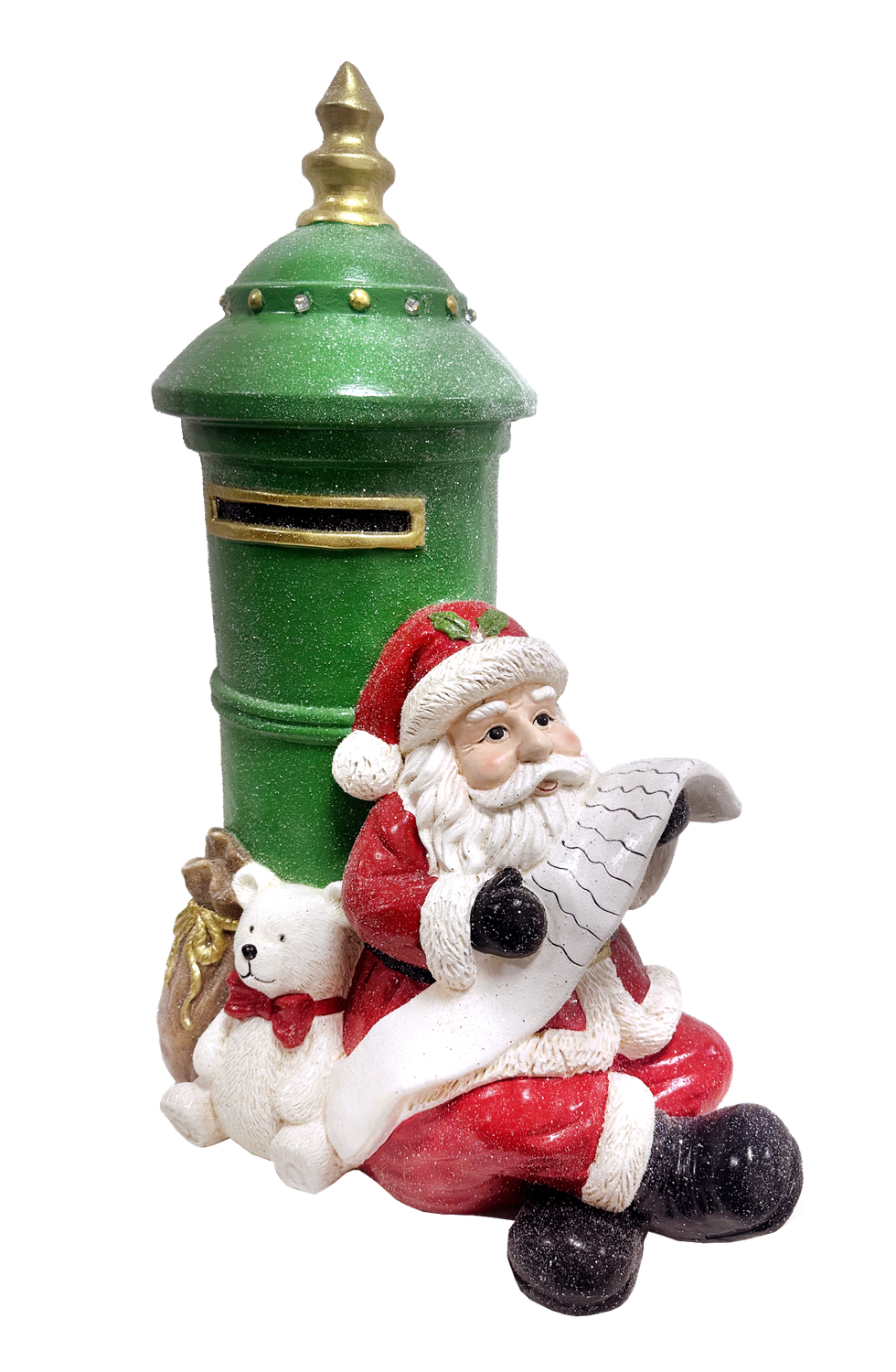 Santa beside Postbox