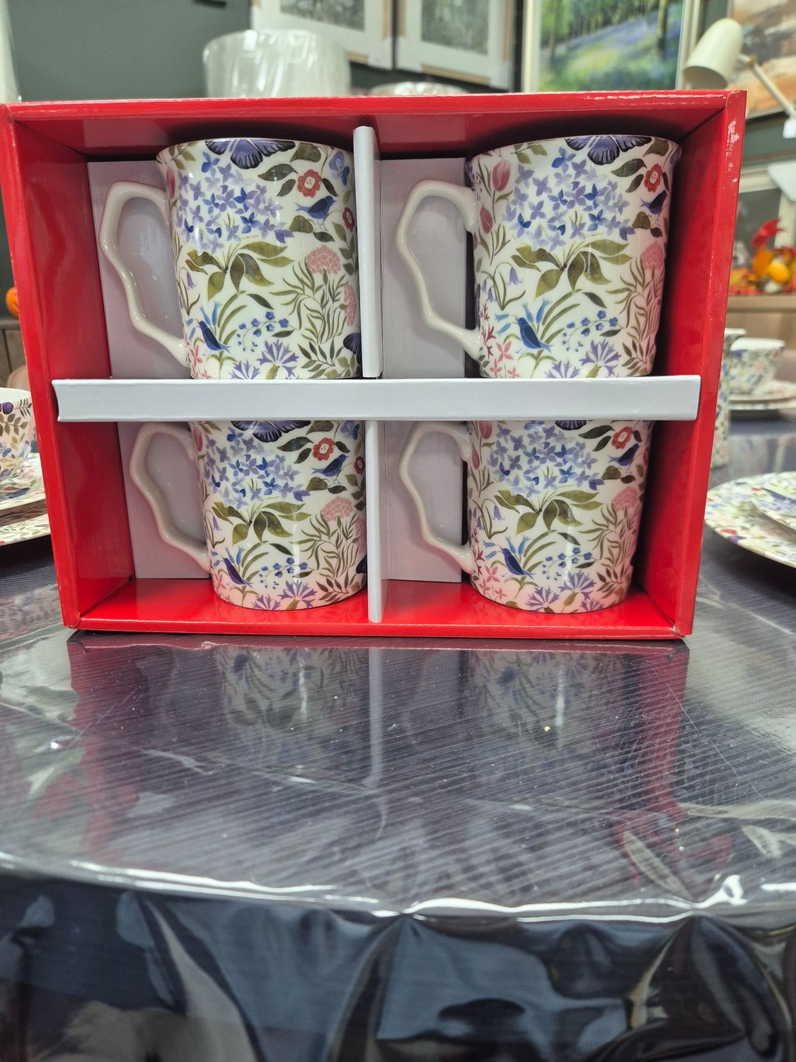 Butterfly Garden 4pc Mug Set