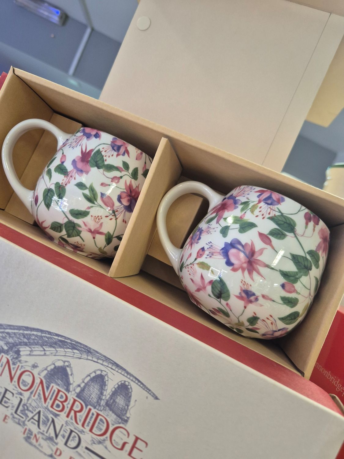Fuchsia Bulb Mug 2pc Set