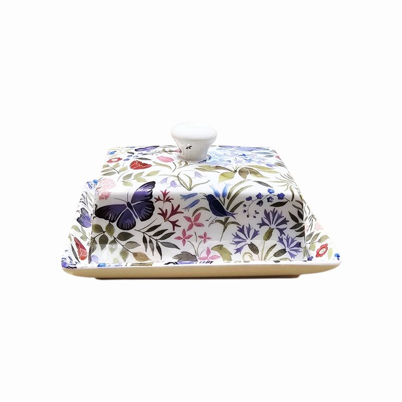 Butterfly Garden Butter Dish