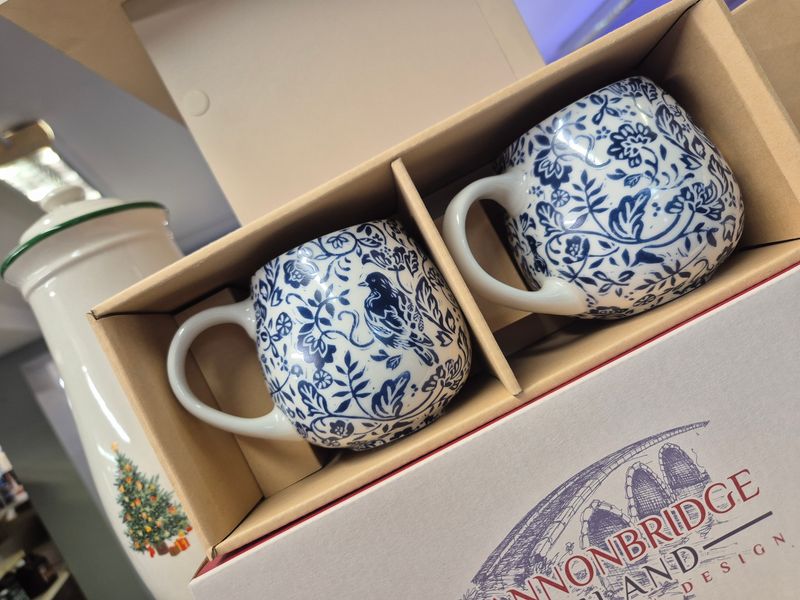 Blue Bird Bulb Mug 2pc