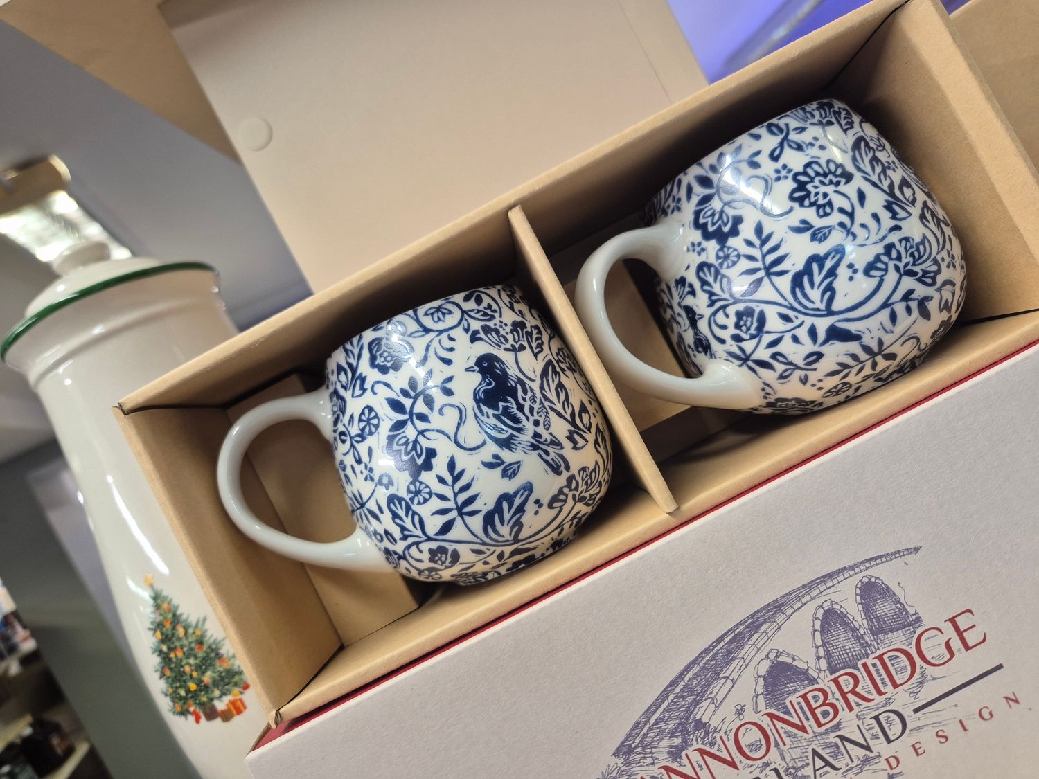Blue Bird Bulb Mug 2pc