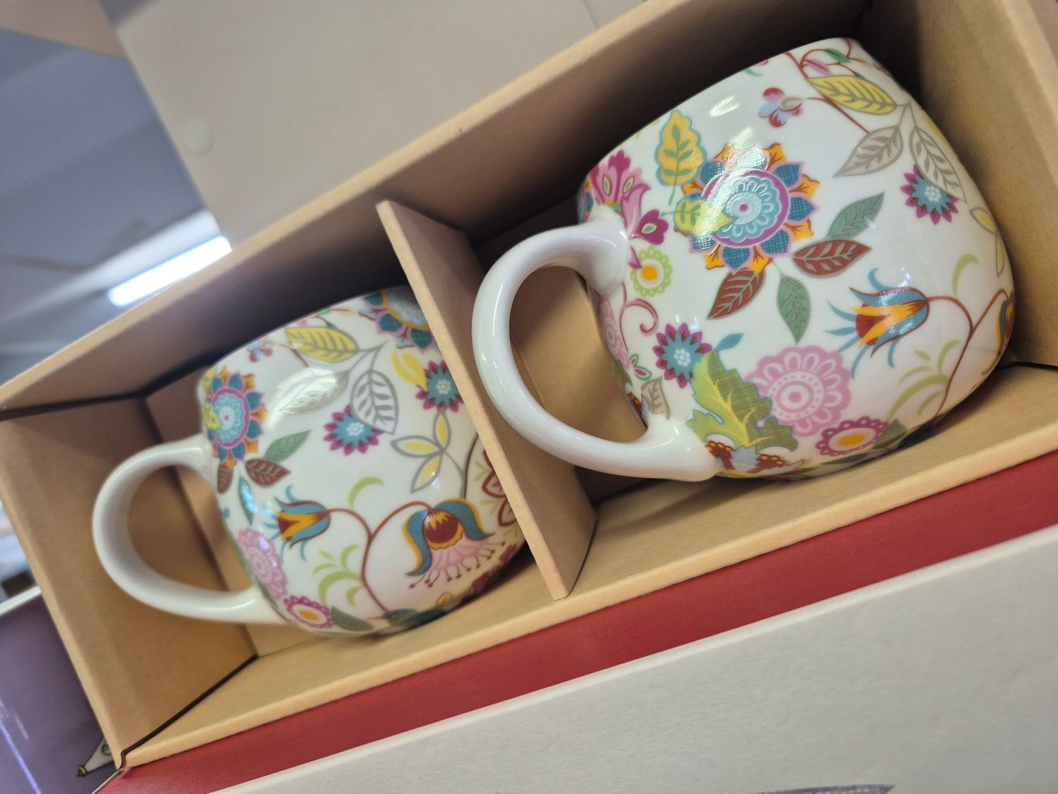 Imari Bulb Mug 2pc Set