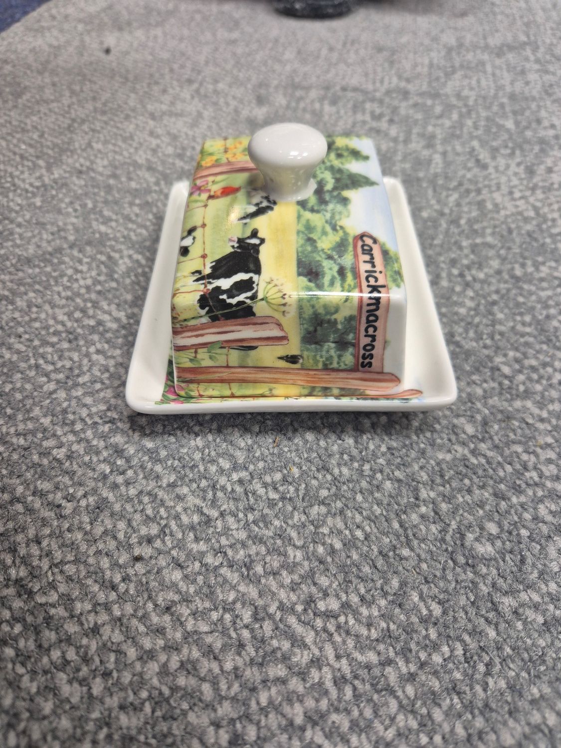 Sign Post Cow Butter Dish