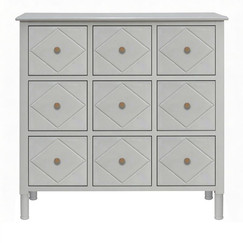 Neautral White 9 Draw Sideboard