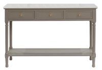 Khaki Console 3 Draw Table