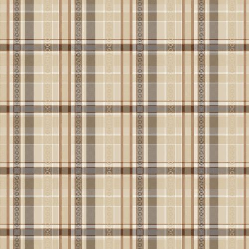Biege Check Tablecloth