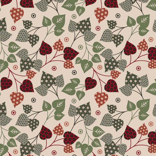 Red &amp; Green Leaf Trail Tablecloth