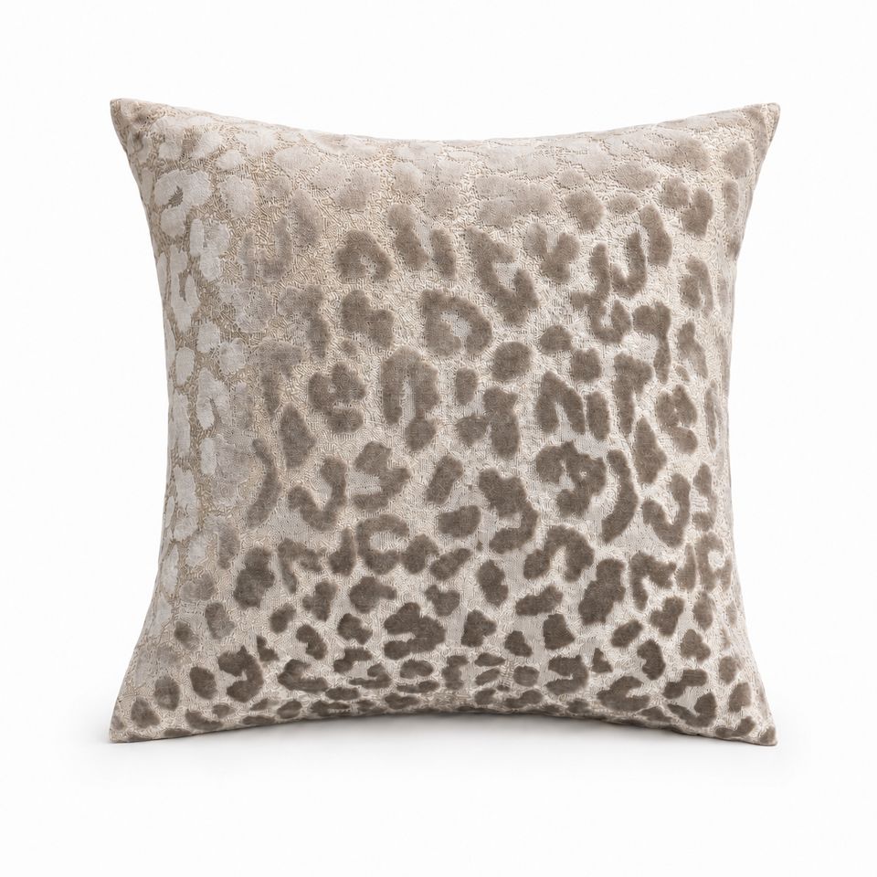 Geo Safari Mink Cushion