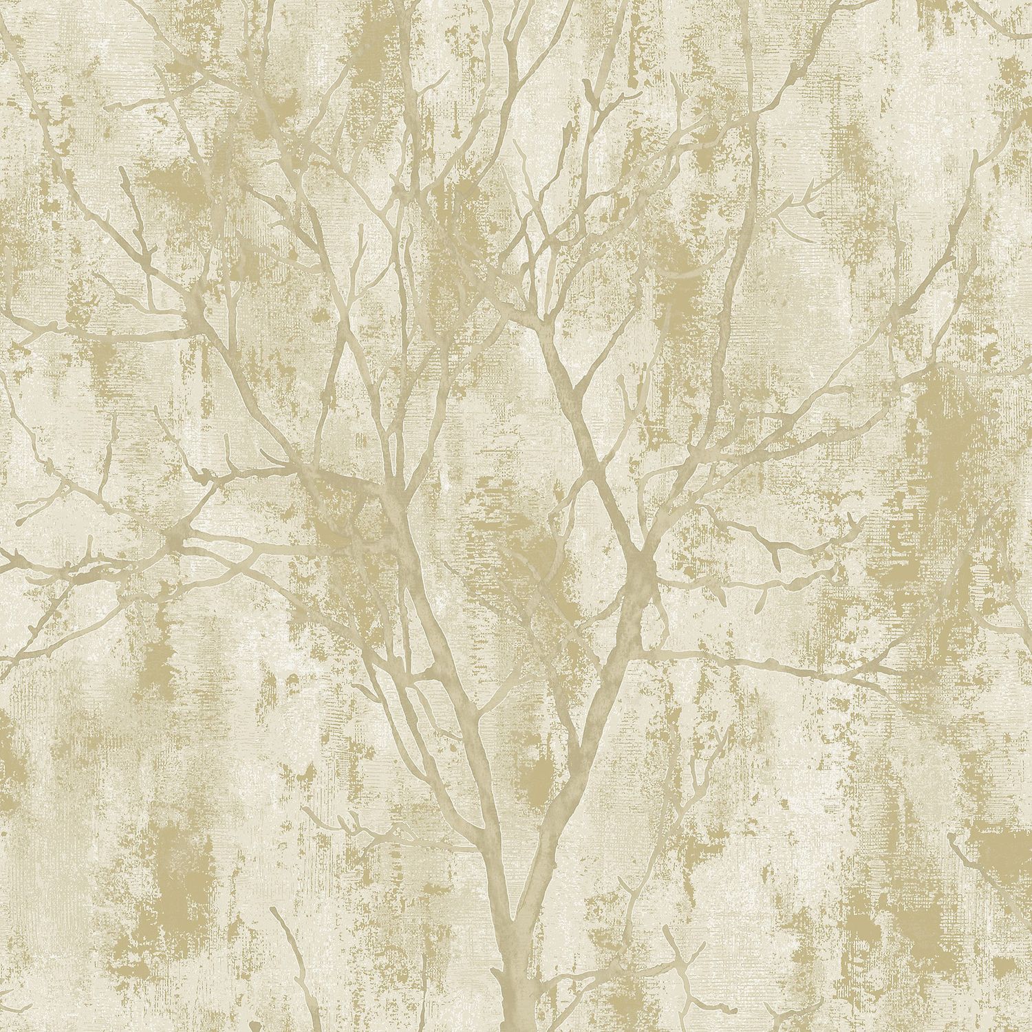 Venetian Tree Gold Wallpaper