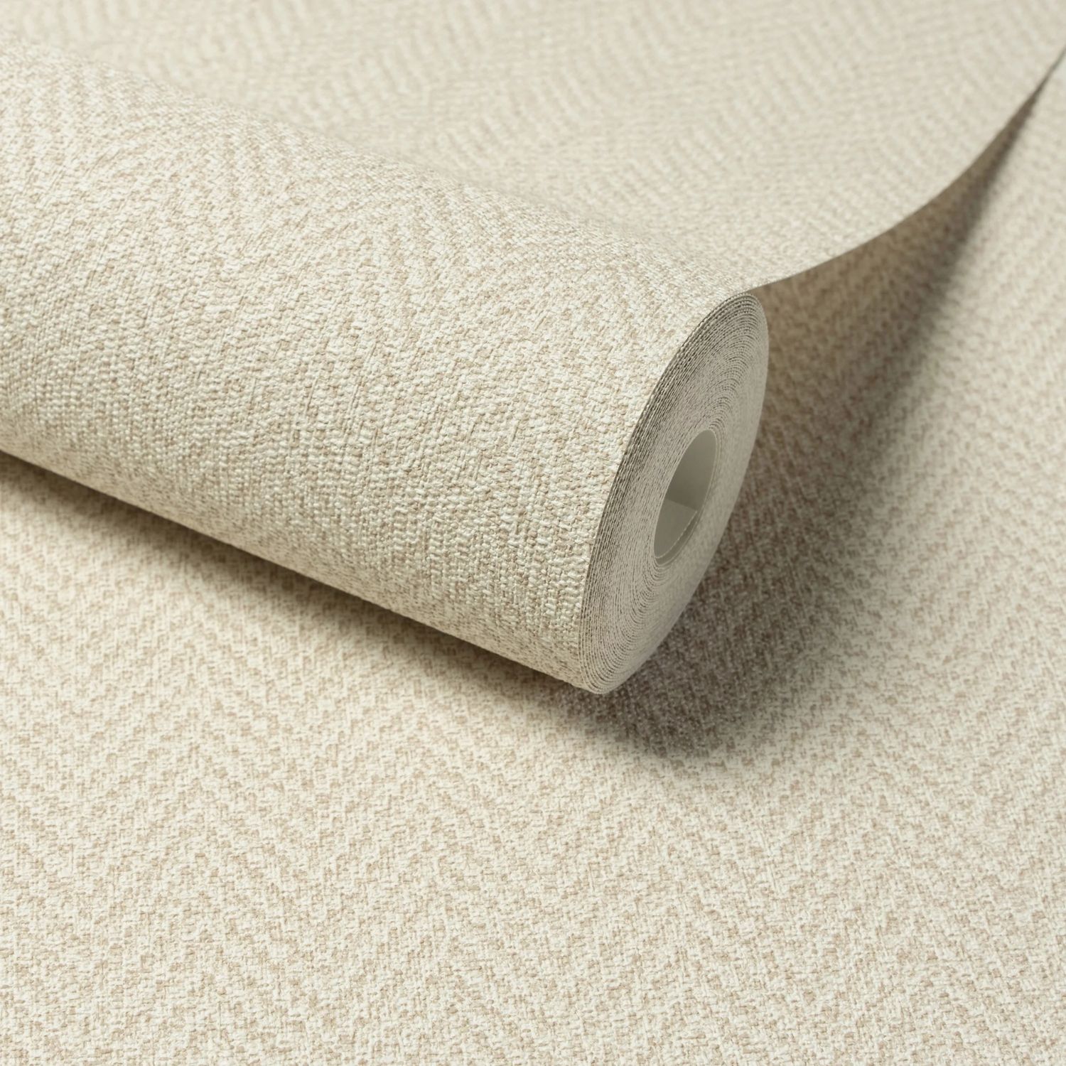 Leige Herringbone Cream Wallpaper