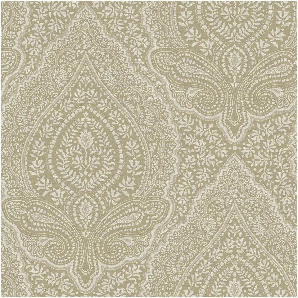 Damask Taupe Wallpaper