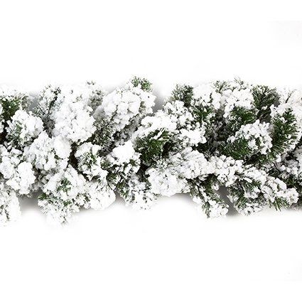Flocked Snow Christmas Garland 2.7m