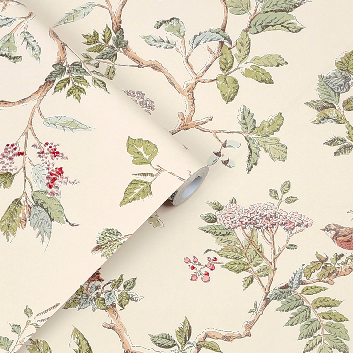 Laura Ashley Elderwood Natural Wallpaper