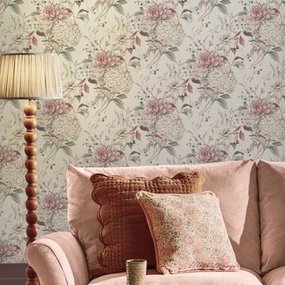 Laura Ashley Heatherwick Trail Grape Wallpaper