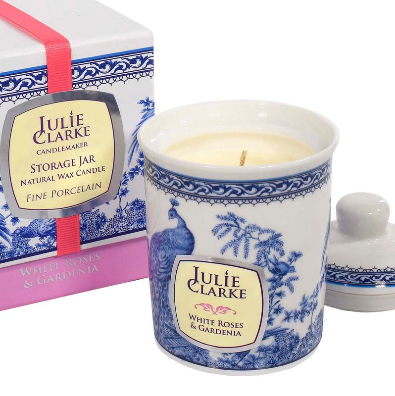 Geurkaars - Witte rozen & Gardenia - Vegan / Cruelty Free - 150 gr.