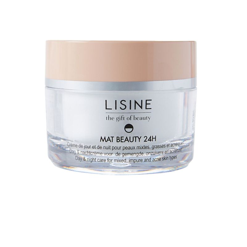 Lisine - Dag- en nachtcrème - Mat Beauty 24h - Gemengde, onzuivere en acnéhuid