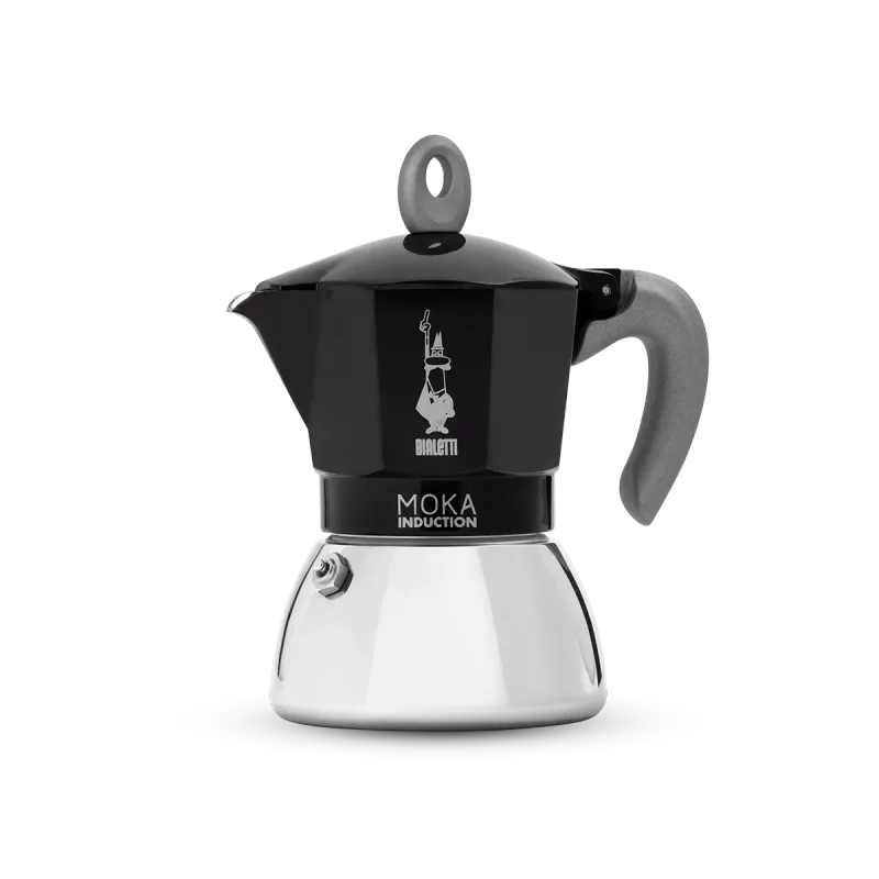 MOKA INDUCTION BLACK 6 CUPS