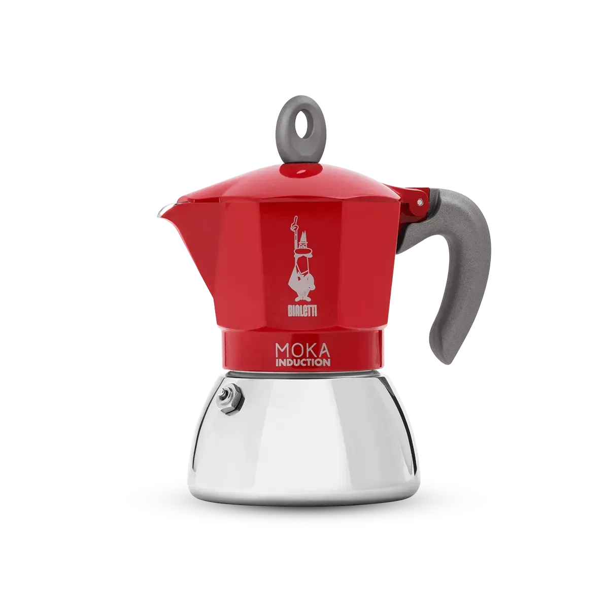 MOKA INDUCTION RED 4 CUPS