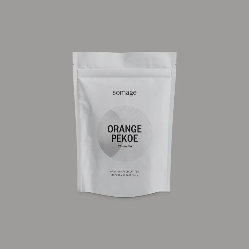 ORGANIC ORANGE PEKOE TEA - 50 PYRAMID INFUSERS - 150g bag