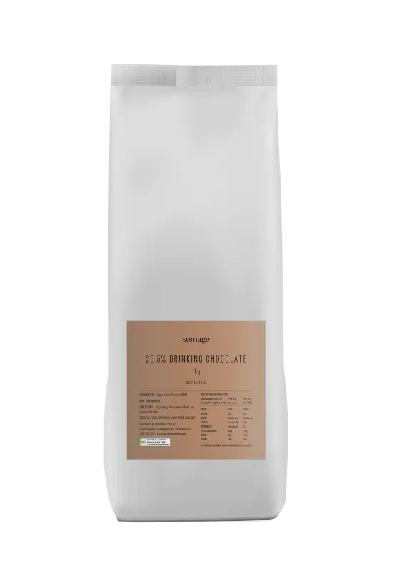 DRINKING CHOCOLATE 25% CHOCOLATE 1 KG BAG