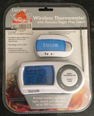 Sur La Table by Taylor 1479-82 Wireless Thermometer with Remote Pager Plus Timer
