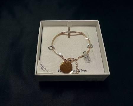 Things Remembered SS YG Cross Bracelet