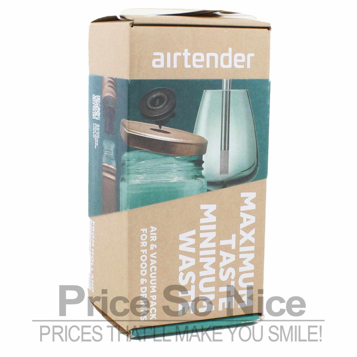 Airtender Manual Air Pressure and Vacuum Sealer Set, MSRP $80