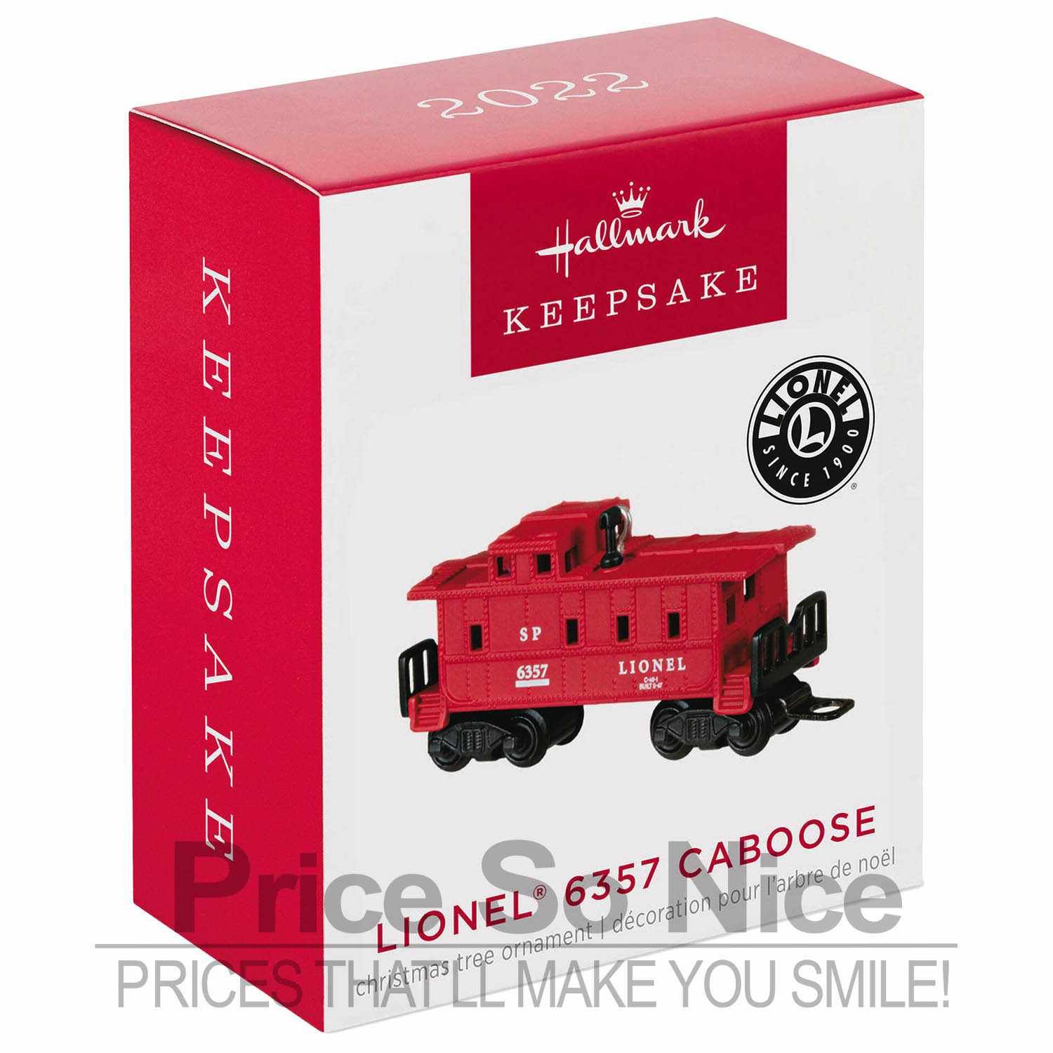 Hallmark 2022 Mini Ornament- Lionel 6357 Caboose